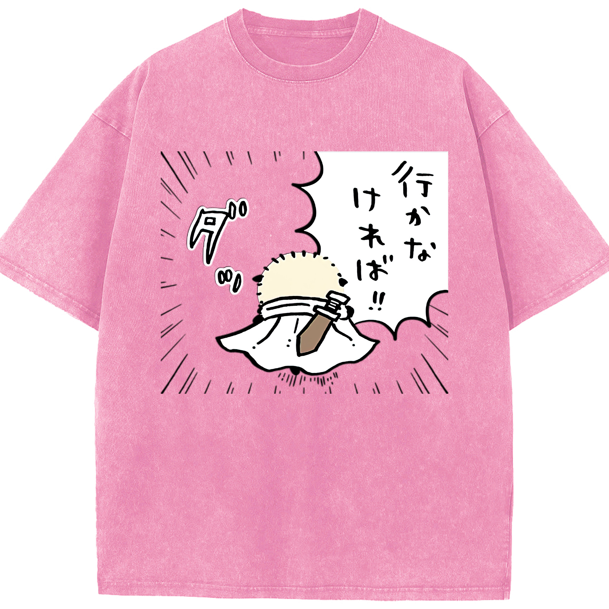 （画像用） ちいかわ ラッコ Chii-kawa Sea otter 綿100% ヴィンテージ風 半袖Tシャツ（フロントプリント）